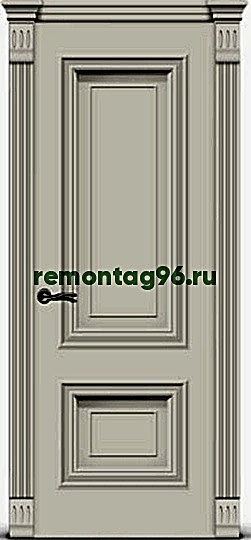 Межкомнатная дверь Мальта 1 с патиной Глухая