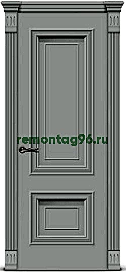 Межкомнатная дверь Мальта 1 с патиной Глухая