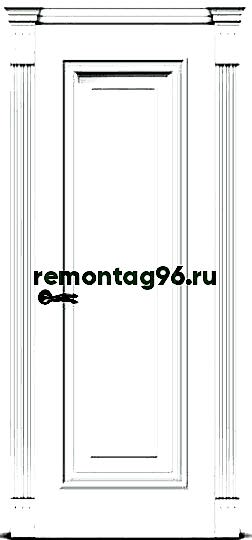 Межкомнатная дверь Мальта 2 с патиной Глухая