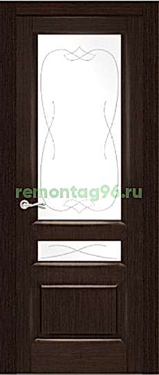 Межкомнатная дверь МАЛАХИТ-2 CLASSIC Остекленная