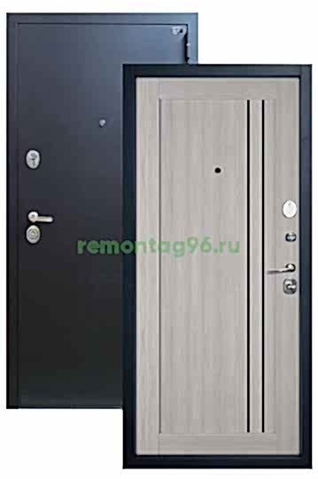Входная дверь EXPERT Pro ЭКОШПОН Atum Pro 33 Stone Black Gloss