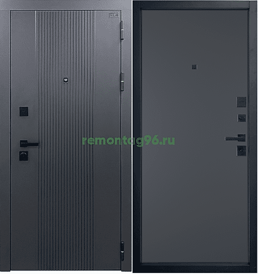 Входная дверь BALANCE Twin EMALEX Niuta Onyx
