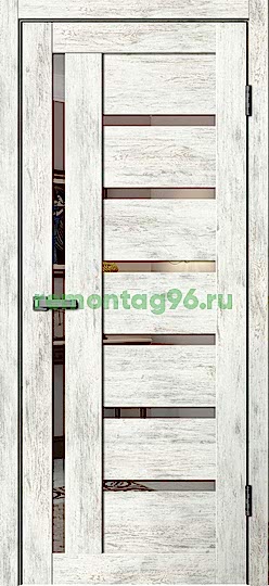 Межкомнатная дверь BARN B04 Ель Альпийская / Зеркало