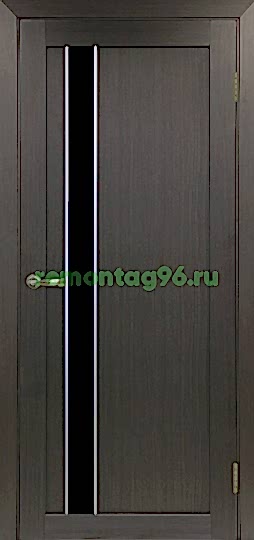 Межкомнатная дверь Турин 528 AПП Молдинг SC стекло  Lacobel черное