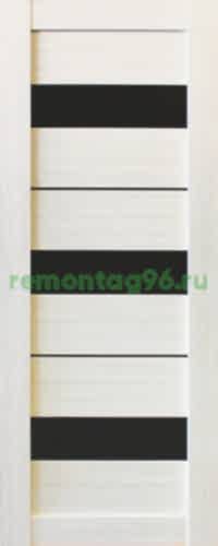 Межкомнатная дверь Стиль 17 ЧС (чёрное стекло)