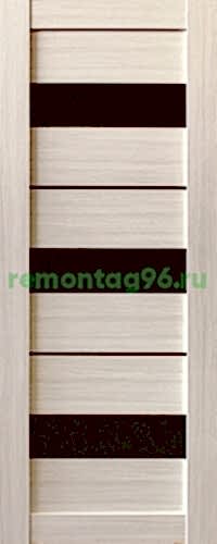 Межкомнатная дверь Стиль 17 ЧС (чёрное стекло)