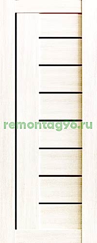Межкомнатная дверь Стиль 9 ЧС (чёрное стекло)